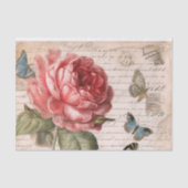 アンティークエレガンスバラとバタフライデクページ 薄葉紙 (正面)