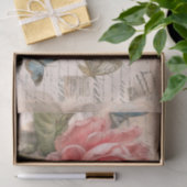 アンティークエレガンスバラとバタフライデクページ 薄葉紙 (ギフト)