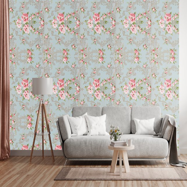 アンティークエレガンス：ライトレッドグリーンヴィンテージ 壁紙 (クリエイターアップロード済み)