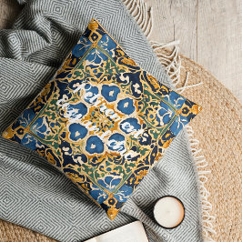 アンティークエレガントタイルの母への引退贈 クッション