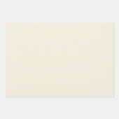 アンティークエレガントホワイトミニマリストとシック ラッピングペーパーシート (正面)