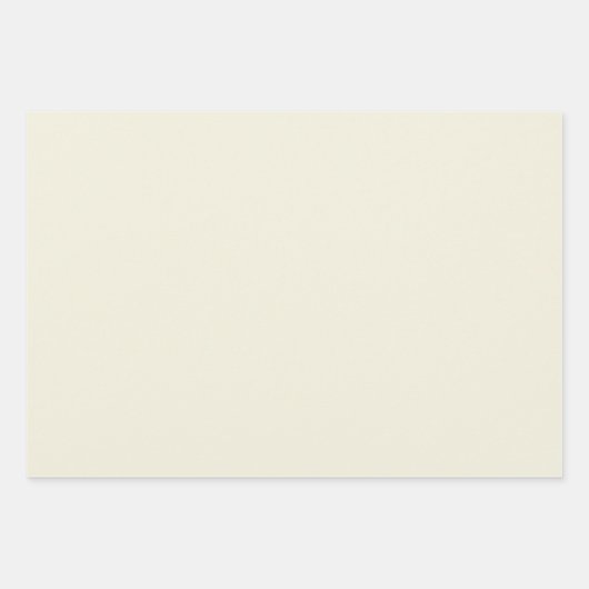 アンティークエレガントホワイトミニマリストとシック ラッピングペーパーシート (正面)