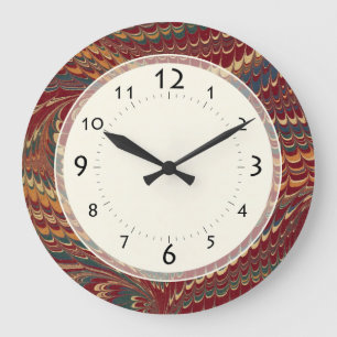 アンティークエレガントマーブルヴィンテージエドワーディアン紳士 ラージ壁時計