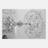 アンティークエレガントヴィンテージシャンデリアのデコページ ラッピングペーパーシート (正面3)