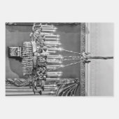 アンティークエレガントヴィンテージシャンデリアのデコページ ラッピングペーパーシート (正面2)