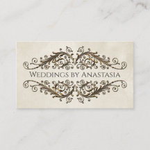 アンティークエレガント金ゴールド旋回ヴィンテージ紙