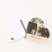 アンティークエレファントリノインジャングルプリントノート ノートブック (内部)