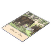 アンティークエレファントリノインジャングルプリントノート ノートブック (左側)