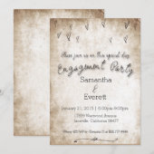 アンティークエンゲージメントパーティー招待状 招待状 (正面/裏面)