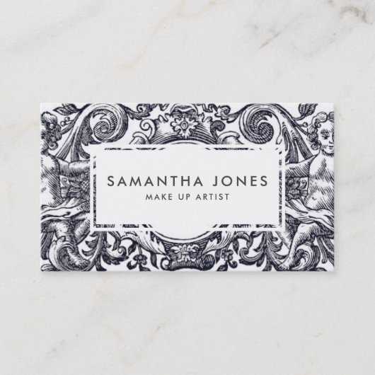 アンティークエンジェルケルブメイクアップアーティスト 名刺 (正面)