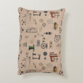 アンティークエンジニアリングの機械的科学的パターン アクセントクッション (裏面(縦))