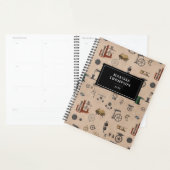 アンティークエンジニアリングの機械的科学的パターン プランナー手帳 (ディスプレー)