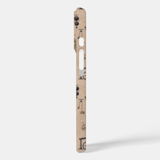 アンティークエンジニアリングの機械的科学的パターン Case-Mate iPhoneケース (裏面 / 左)