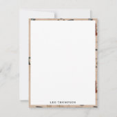 アンティークエンジニアリング機械科学カスタム ノートカード (正面)