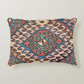 アンティークオリエンタルソマック刺繍デザイン アクセントクッション (正面)