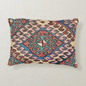 アンティークオリエンタルソマック刺繍デザイン アクセントクッション (裏面)
