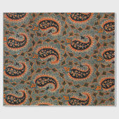 アンティークオリエンタルターキッシュペルシアペイズリーカーペット ラッピングペーパー (フラット)