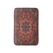 アンティークオリエンタルターキッシュペルシアラグフローラカーペット バスマット (正面縦)