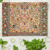 アンティークオリエンタルターキッシュペルシャカーペットテクスチャ キッチンタオル (折り畳み)