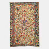 アンティークオリエンタルターキッシュペルシャカーペットテクスチャ キッチンタオル (縦)