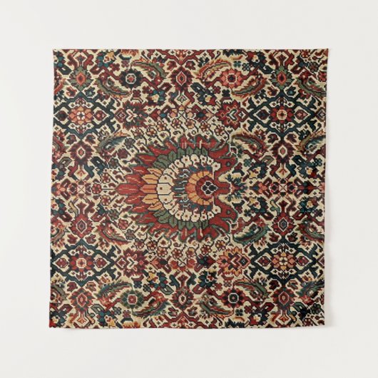 アンティークオリエンタルターキッシュペルシャカーペットラグ タペストリー (正面)