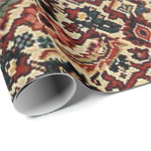 アンティークオリエンタルターキッシュペルシャカーペットラグ ラッピングペーパー (ロールコーナー)