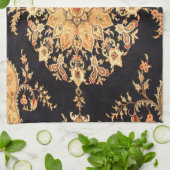 アンティークオリエンタルターキッシュペルシャカーペット キッチンタオル (折り畳み)