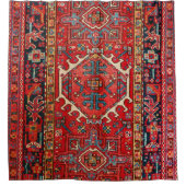 アンティークオリエンタルターキッシュペルシャカーペット シャワーカーテン (正面)