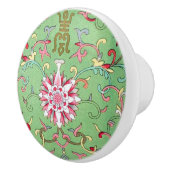 アンティークオリエンタルフローラセラミックノブ セラミックノブ (右)