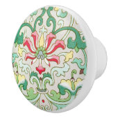 アンティークオリエンタルフローラセラミックノブ セラミックノブ (右)