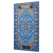 アンティークオリエンタルブルーターキッシュペルシャカーペットラグ クリップボード (左)