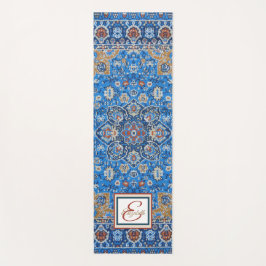 アンティークオリエンタルブルーターキッシュペルシャカーペットラグ ヨガマット