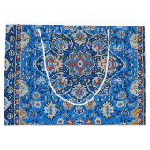 アンティークオリエンタルブルーターキッシュペルシャカーペット ラージペーパーバッグ (裏面)