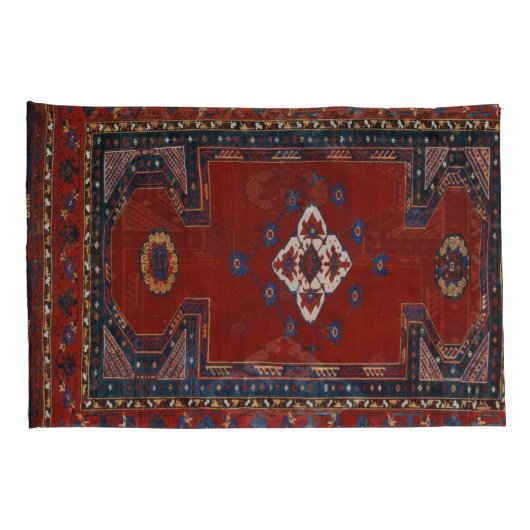 アンティークオリエンタルペルシャトルコカーペット 枕カバー (裏面-右)