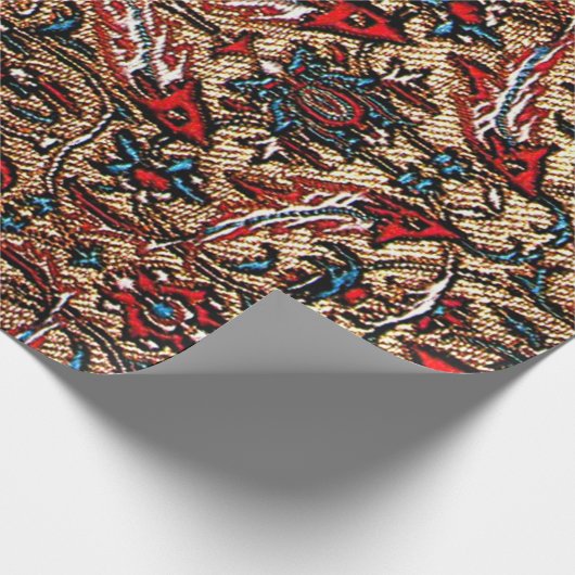 アンティークオリエンタルペルシャ模様 ラッピングペーパー (角)