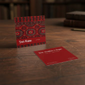 アンティークオリエンタルラグデザイン スクエア名刺