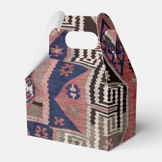 アンティークオリエンタルレッドトルコペルシャカーペット フェイバーボックス (正面サイド)