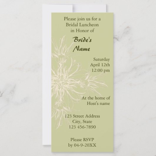 アンティークオリーブフローラブライダルルンチョン (正面)