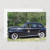 アンティークオルレアン、馬警察署長の車はがき ポストカード (正面/裏面)