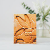 アンティークオレンジイエローエジプトハニービーキーパー ポストカード (スタンド正面)