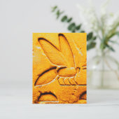 アンティークオレンジイエローエジプト蜂蜜ハチ養蜂家 ポストカード (スタンド正面)