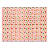 アンティークオーナメントパターン（赤、緑、ピンク） テーブルクロス (正面(横))