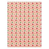 アンティークオーナメントパターン（赤、緑、ピンク） テーブルクロス (正面)