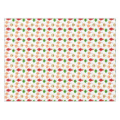 アンティークオーナメントパターン（赤、緑、白） テーブルクロス (正面(横))