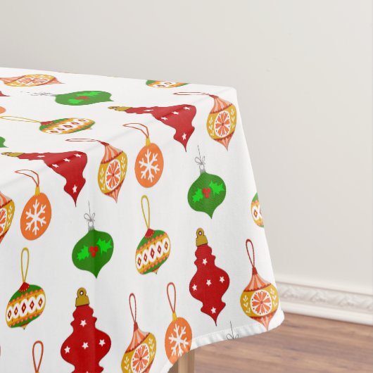 アンティークオーナメントパターン（赤、緑、白） テーブルクロス (インサイチュ)