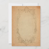 アンティークオーバルパーチメント結婚式招待状 招待状 (裏面)