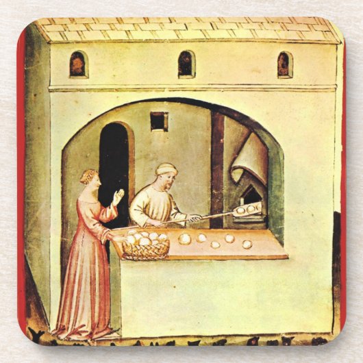 アンティークオーブンベイカー,ベーカリーパン店 コースター (正面)