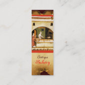 アンティークオーブンベイカー，ベーカリーパン店 スキニー名刺 (裏面)