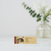 アンティークオーブンベイカー，ベーカリーパン店 スキニー名刺 (スタンド正面)