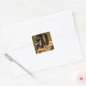 アンティークオーブンベイカー，ベーカリーパン店 スクエアシール (封筒)